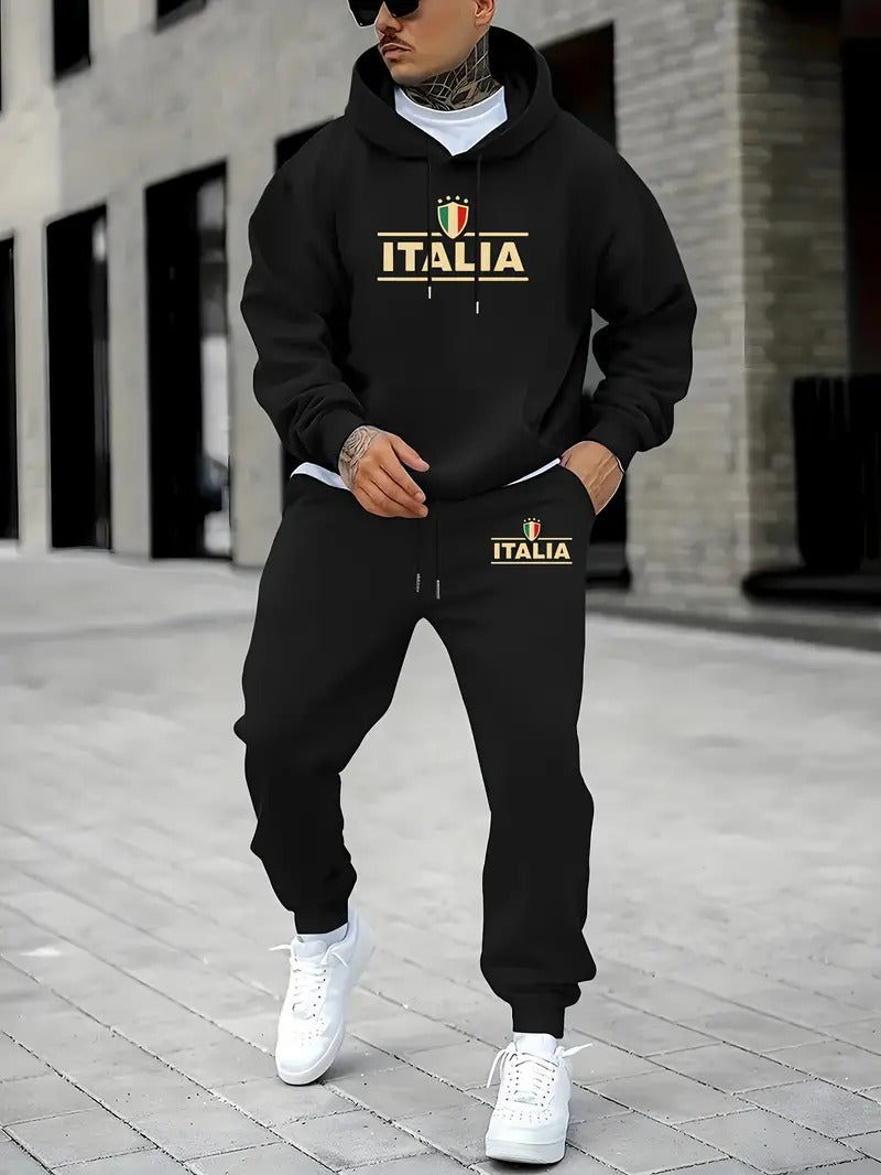 Men's Italy Print Hoodie Set Pakistan