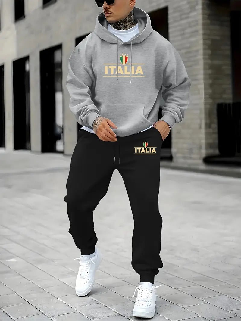 Men's Italy Print Hoodie Set Pakistan