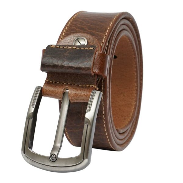 Men Brown Genuine Leather Belt